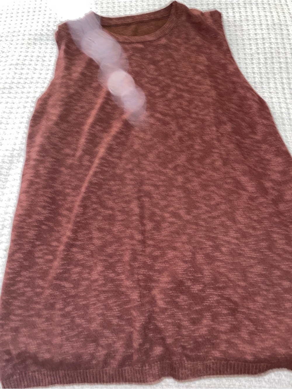 Source Unknown Rust Marled Knit Tank